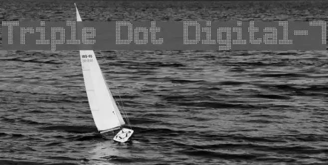 Triple Dot Digital-7 Font examples