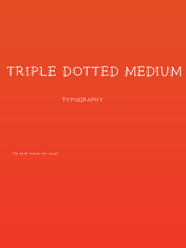 Triple Dotted Medium Poster
