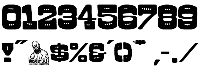 Triple X Days Font Alte caractere