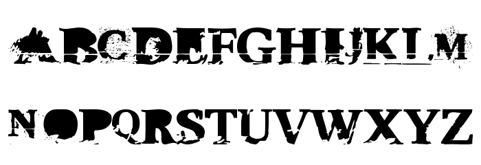 TripleXXX Font LOWERCASE
