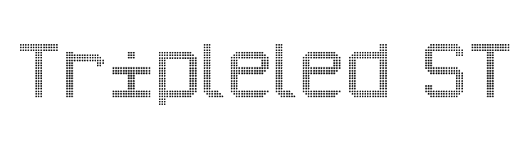 Tripleled ST Font