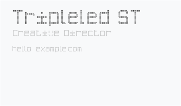 Tripleled ST Business Card