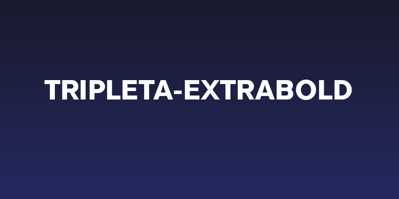 Tripleta-ExtraBold Social Header