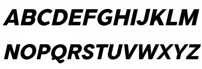 TripletaExtraBold-Italic Schriftart Groß