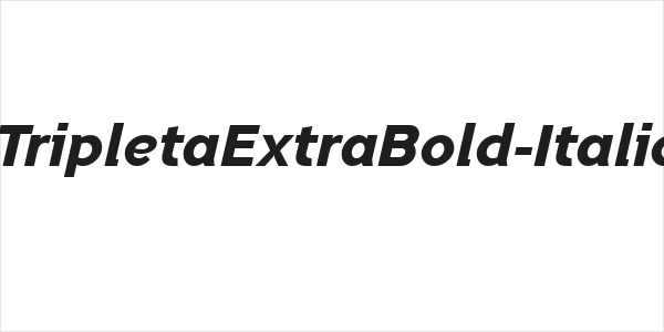 TripletaExtraBold-Italic Logo