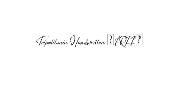 Tripolitania Handwritten [FREE] Logo