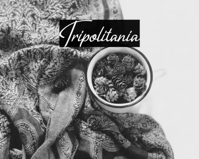 Tripolitania Font examples