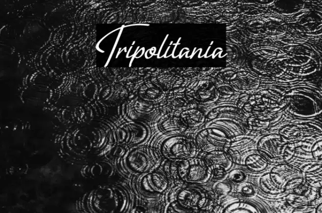 Tripolitania Font examples