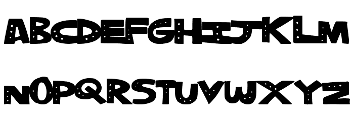 TrippleDots Font LOWERCASE