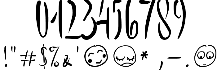 Trips of Darkness Demo Font OTHER CHARS