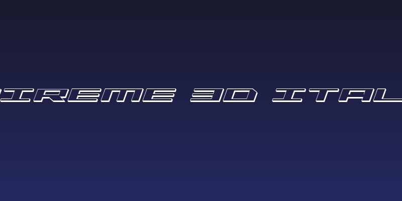 Trireme 3D Italic Social Header