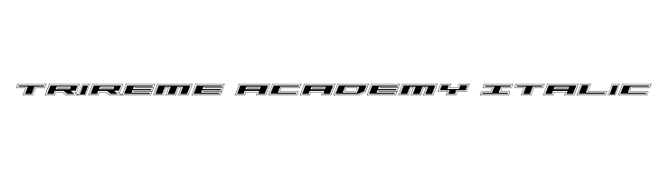 Trireme Academy Italic  font caratteri gratis