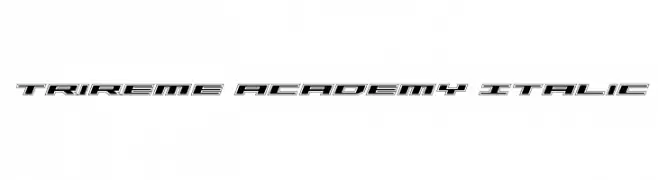 Trireme Academy Italic  नि: शुल्क फ़ॉन्ट्स डाउनलोड