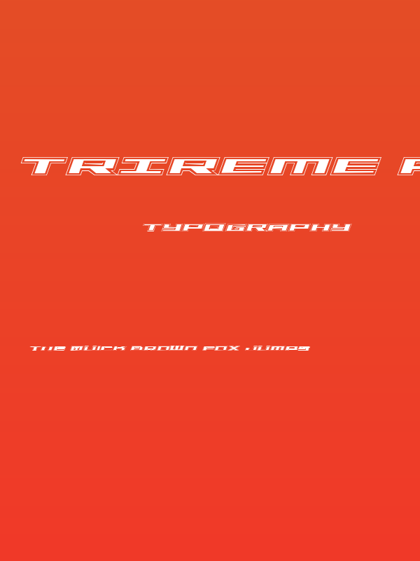 Trireme Academy Italic Poster