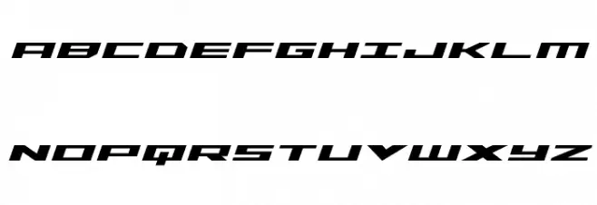 Trireme Bold Italic Caratteri MAIUSCOLE
