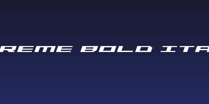 Trireme Bold Italic Social Header