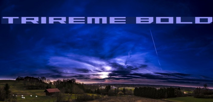 Trireme Bold Font examples