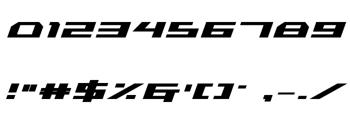 Trireme Condensed Bold Italic Font OTHER CHARS