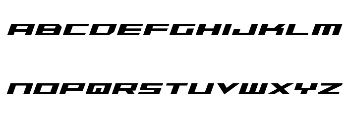 Trireme Condensed Bold Italic Font LOWERCASE