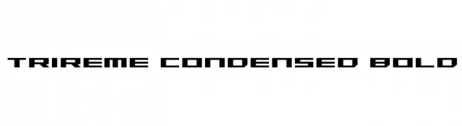 Trireme Condensed Bold  font caratteri gratis