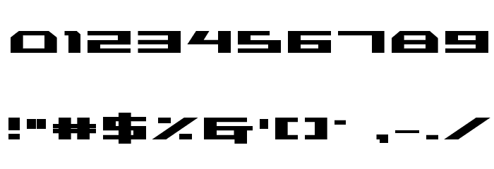 Trireme Condensed Bold Font OTHER CHARS