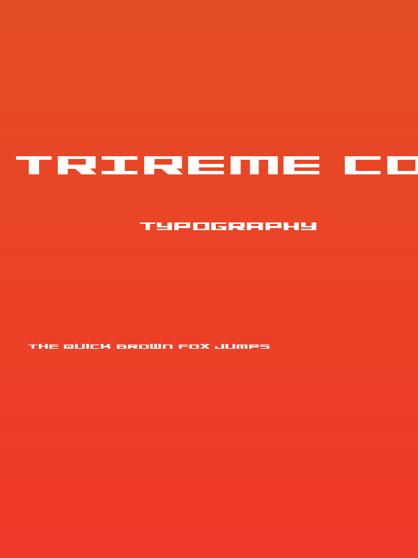 Trireme Condensed Bold Poster