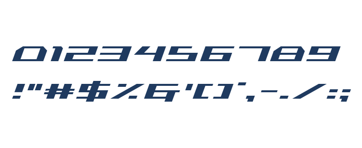 Trireme Condensed Italic Other Characters