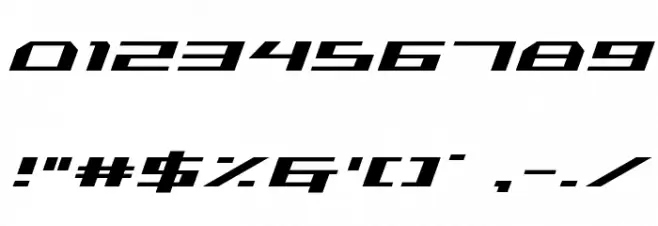 Trireme Condensed Italic Font OTHER CHARS