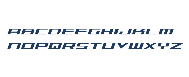 Trireme Condensed Italic Lowercase