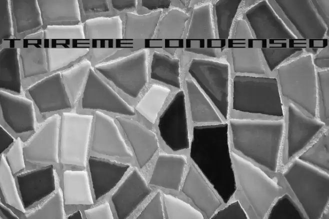 Trireme Condensed Font examples