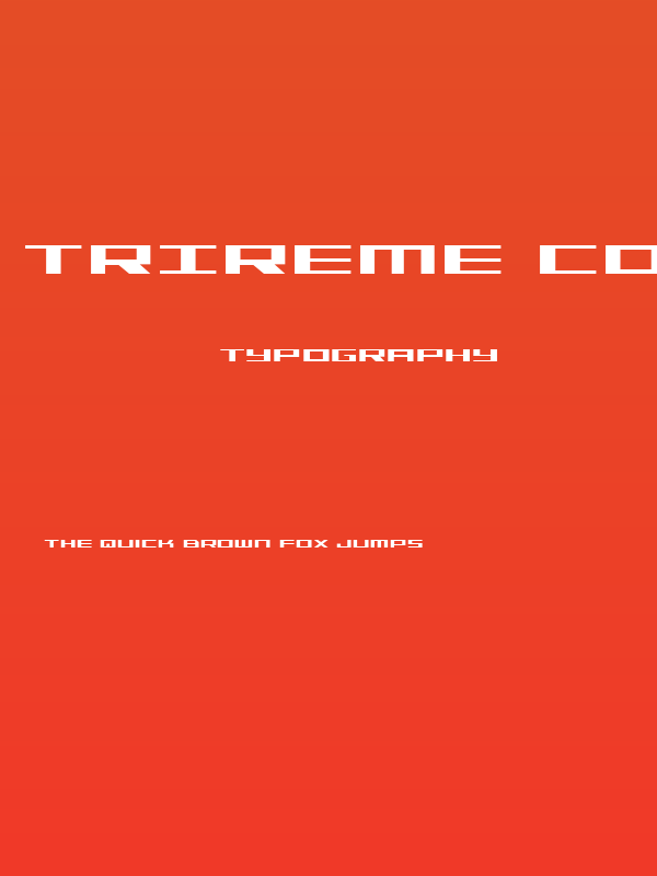 Trireme Condensed Poster