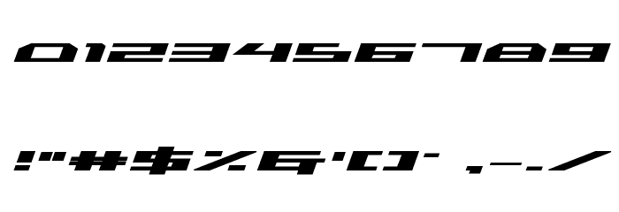 Trireme Expanded Bold Italic Font OTHER CHARS