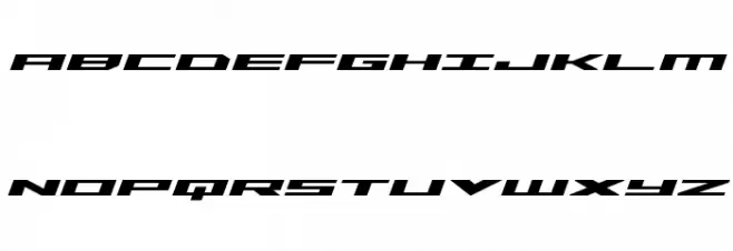 Trireme Expanded Bold Italic Шрифта ВЕРХНИЙ