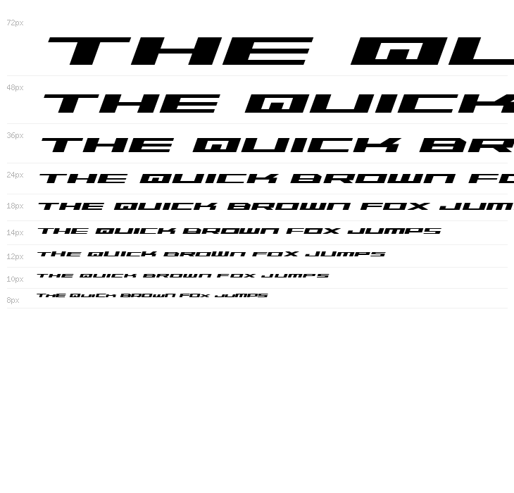 Trireme Expanded Bold Italic Waterfall