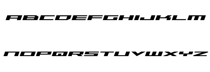 Trireme Expanded Bold Italic Font LOWERCASE