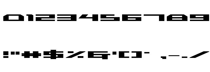 Trireme Expanded Bold Font OTHER CHARS