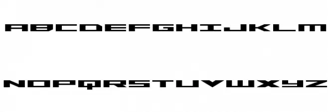 Trireme Expanded Bold फ़ॉन्ट अपरकेस