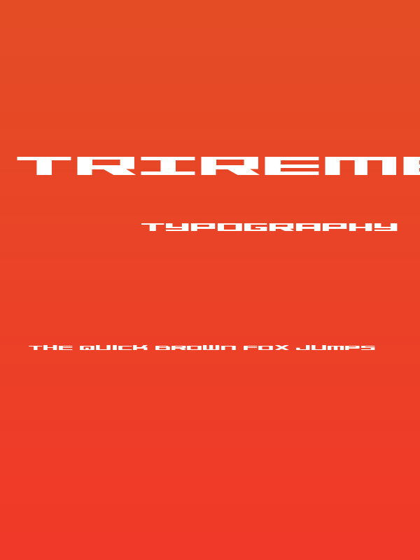 Trireme Expanded Bold Poster