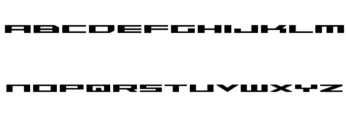 Trireme Expanded Bold Font LOWERCASE