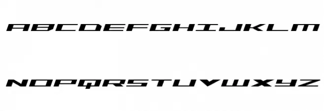 Trireme Expanded Italic Polices MAJUSCULES
