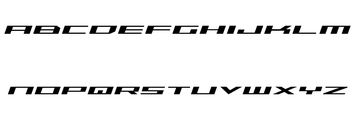 Trireme Expanded Italic Font LOWERCASE