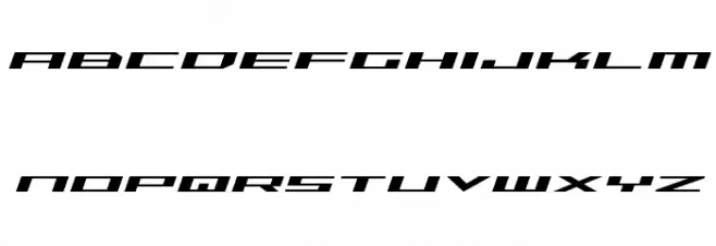 Trireme Expanded Italic خط أحرف صغيرة