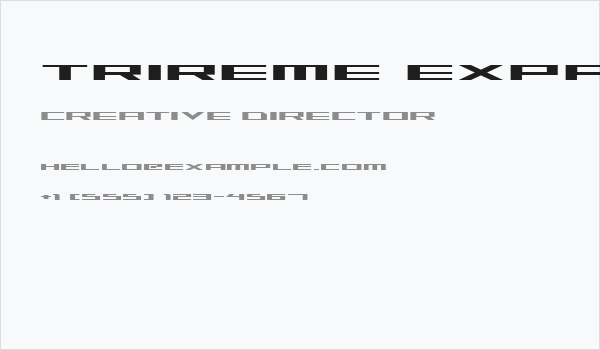 Trireme Expanded Business Card