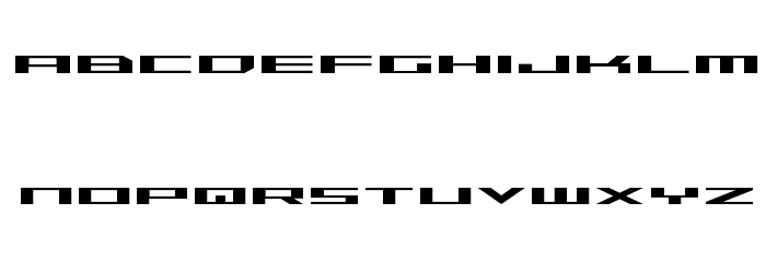 Trireme Expanded Font LOWERCASE
