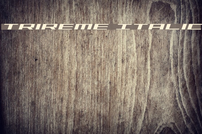 Trireme Italic Example 1