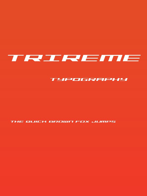 Trireme Italic Poster
