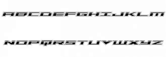 Trireme Laser Academy Italic Fonte MAIÚSCULAS