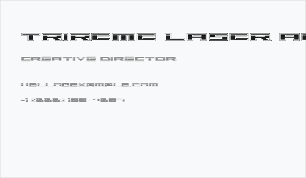 Trireme Laser Academy Business Card