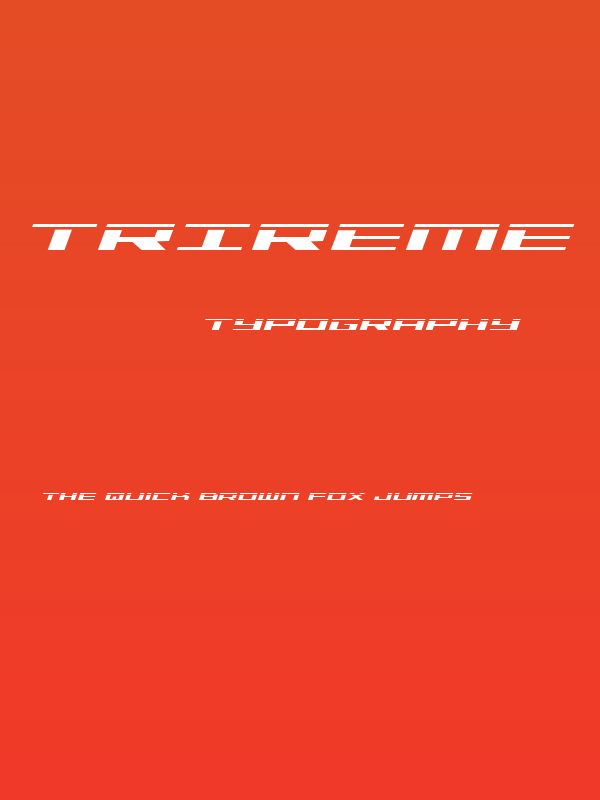 Trireme Laser Italic Poster