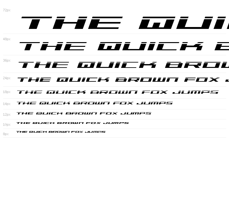 Trireme Laser Italic Waterfall